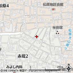東京都世田谷区赤堤2丁目48-20周辺の地図