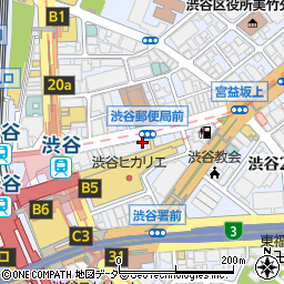 歌広場 渋谷宮益坂店周辺の地図