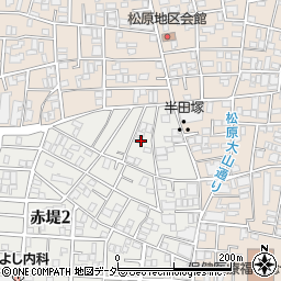東京都世田谷区赤堤2丁目50周辺の地図