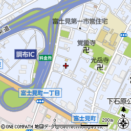 東京都調布市富士見町1丁目10周辺の地図
