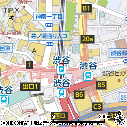 全席完全個室居酒屋 タン次郎 渋谷店周辺の地図