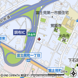 東京都調布市富士見町1丁目10-16周辺の地図
