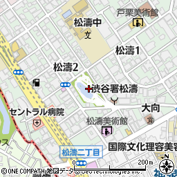 東京都渋谷区松濤2丁目10周辺の地図