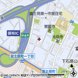 東京都調布市富士見町1丁目10-23周辺の地図