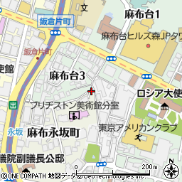 東京都港区麻布永坂町1-74周辺の地図