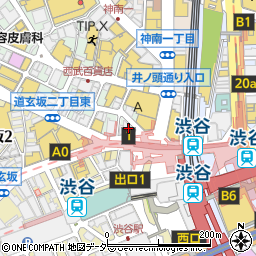 渋谷・松川　本店周辺の地図