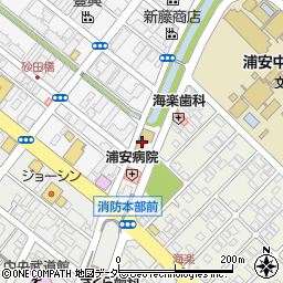 千葉県浦安市北栄4丁目1-16周辺の地図