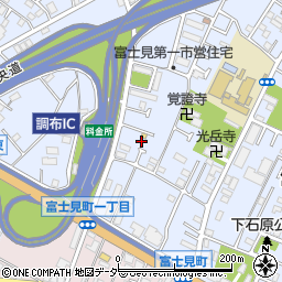 東京都調布市富士見町1丁目10-34周辺の地図