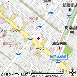 千葉県浦安市北栄4丁目2-21周辺の地図