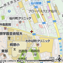 串カツ居酒屋 民屋 仙川店周辺の地図