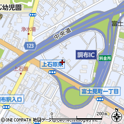 東京都調布市富士見町1丁目2-14周辺の地図