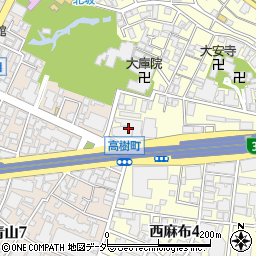 富士フイルム西麻布本社周辺の地図