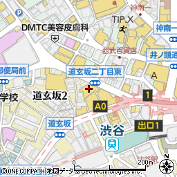 ヤマダデンキＬＡＢＩ渋谷店周辺の地図