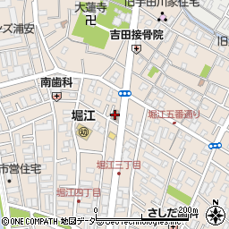 浦安市消防署堀江出張所周辺の地図