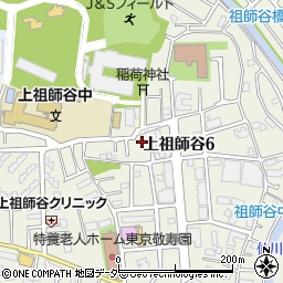 東京都世田谷区上祖師谷6丁目14周辺の地図