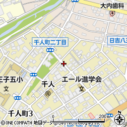 東京都八王子市千人町2丁目周辺の地図