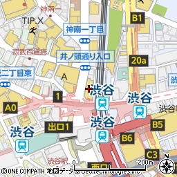 洋麺屋五右衛門ＭＡＧＮＥＴ　ｂｙ　ＳＨＩＢＵＹＡ１０９店周辺の地図