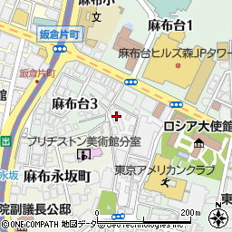 東京都港区麻布狸穴町51周辺の地図