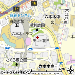 東京都港区六本木6丁目周辺の地図