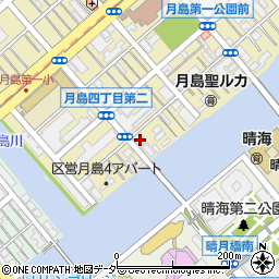 東京都中央区月島4丁目7-12周辺の地図