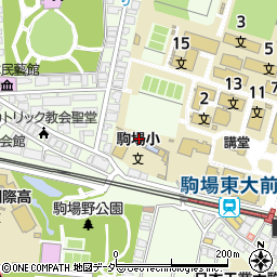 東京都目黒区駒場3丁目11周辺の地図