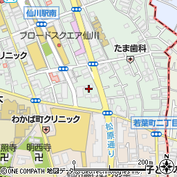 東京都調布市仙川町1丁目22周辺の地図