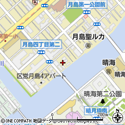 東京都中央区月島4丁目7周辺の地図