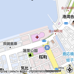 敦賀市きらめきみなと館周辺の地図