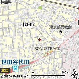 東京都世田谷区代田5丁目18-12周辺の地図