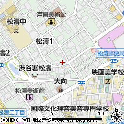 東京都渋谷区松濤1丁目24-6周辺の地図