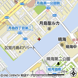 東京都中央区月島4丁目7-4周辺の地図