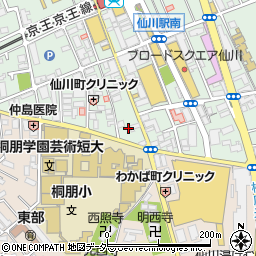 東京都調布市仙川町1丁目14周辺の地図