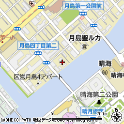 東京都中央区月島4丁目7-13周辺の地図
