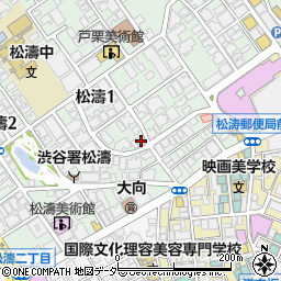 東京都渋谷区松濤1丁目24-4周辺の地図