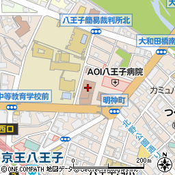 法務省　東京法務局八王子支局人権相談周辺の地図