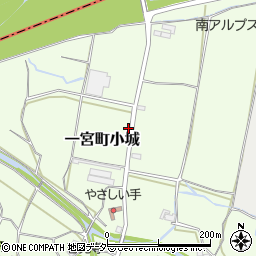 山梨県笛吹市一宮町小城350周辺の地図