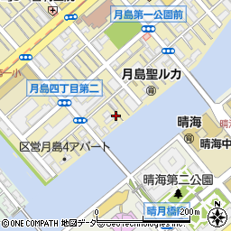 東京都中央区月島4丁目7-3周辺の地図