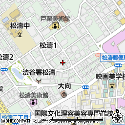 東京都渋谷区松濤1丁目24-2周辺の地図