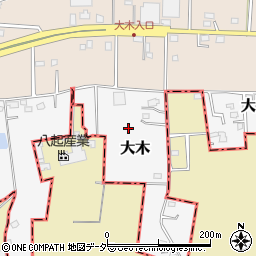 千葉県八街市大木804周辺の地図
