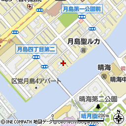 東京都中央区月島4丁目7-2周辺の地図