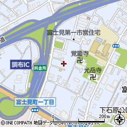 東京都調布市富士見町1丁目33-24周辺の地図