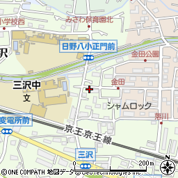 東京都日野市三沢43周辺の地図