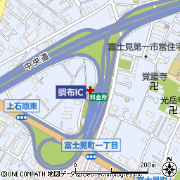 東京都調布市富士見町1丁目12周辺の地図