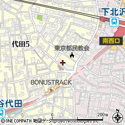 東京都世田谷区代田5丁目20-3周辺の地図