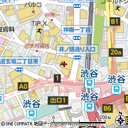 西武渋谷店周辺の地図