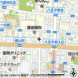 東京都八王子市横山町周辺の地図
