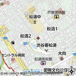 東京都渋谷区松濤1丁目21-14周辺の地図