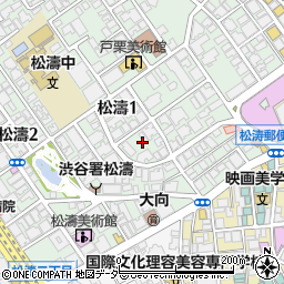 東京都渋谷区松濤1丁目24周辺の地図