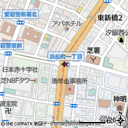 浜松町１周辺の地図