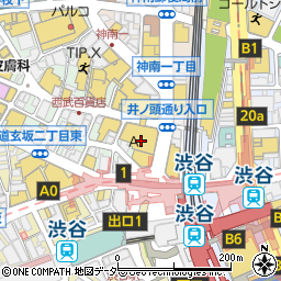 東京都渋谷区宇田川町21-1周辺の地図
